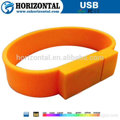 wholesale promotional gift silicone bracelet usb flash drive custom logo 1gb- 32gb